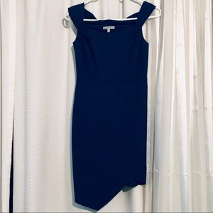 Blue off the shoulders dress